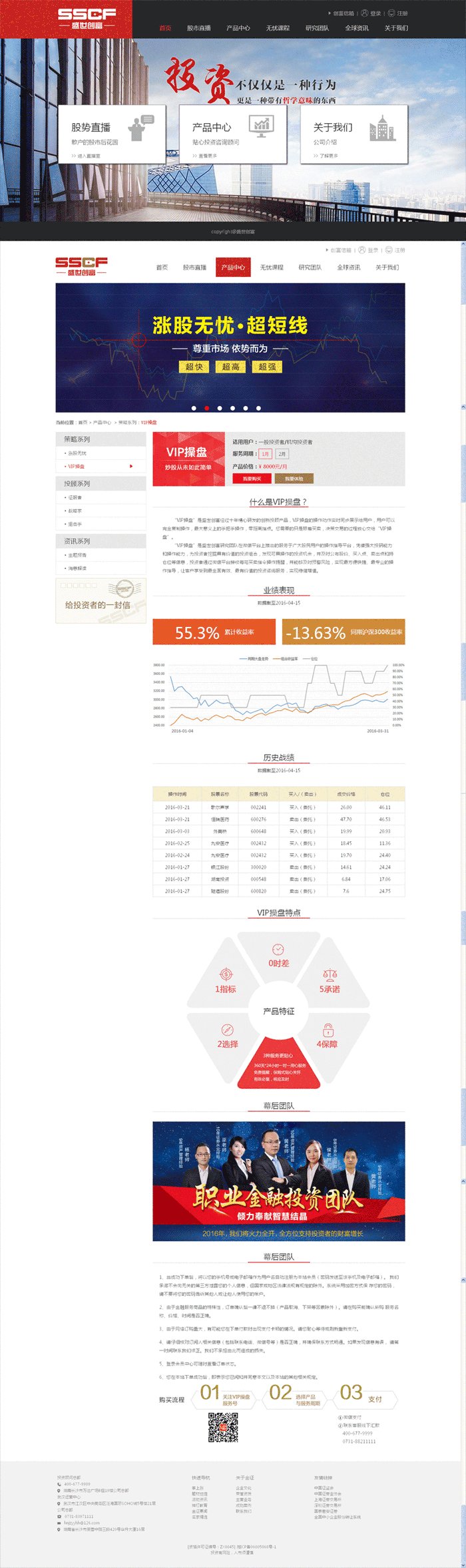 红色的股票投资证券公司网站模板html整站
