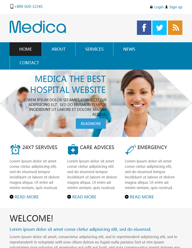Medica医疗企业模板