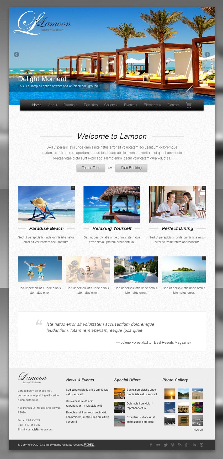 国外度假旅游网站响应式模板html整站下载