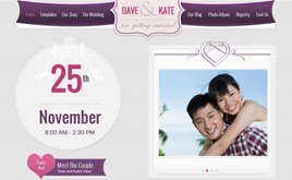 紫色主题浪漫的婚庆企业html5网站模板源码下载