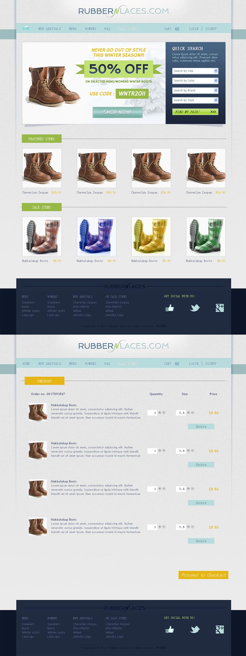 国外简洁的鞋子专门店网上购物商城模板html源码下载